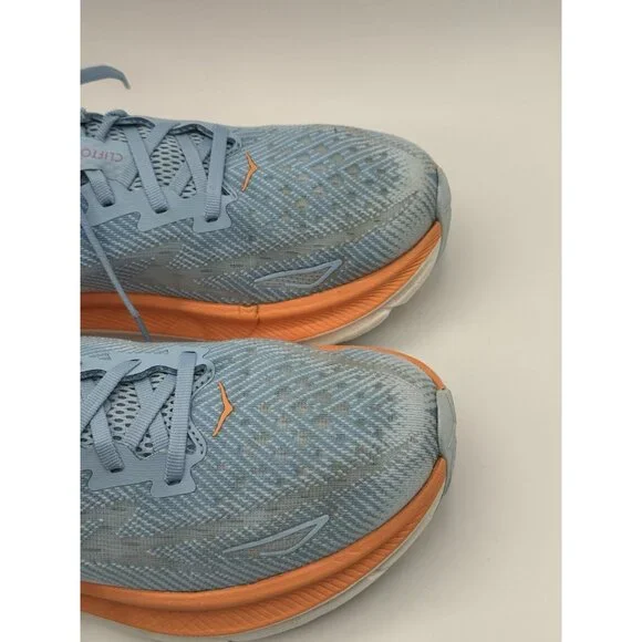 Hoka One One Womens Clifton 9 1127896 ABIW Blue Running Shoes Sneakers Sz 11B - Picture 7 of 15